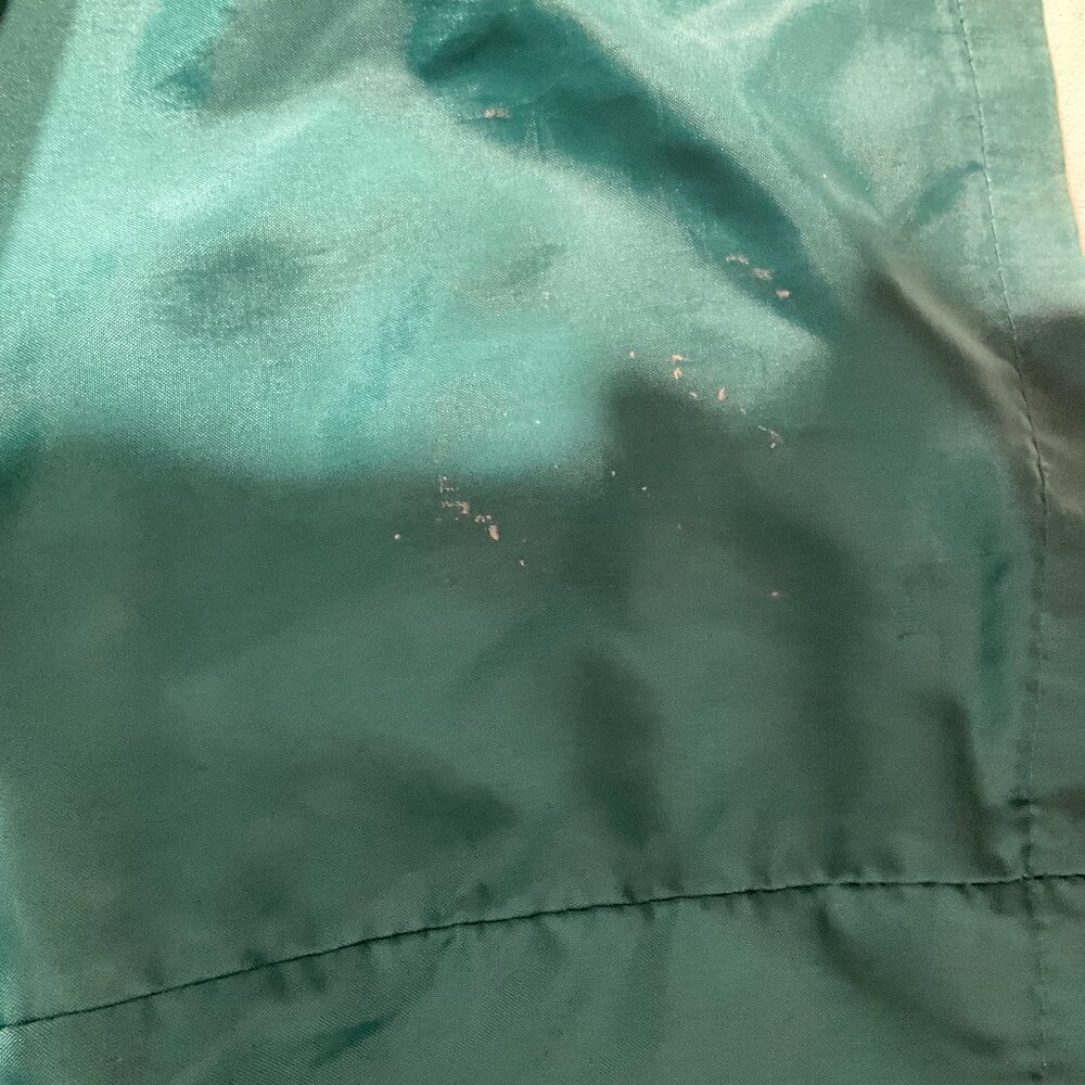 Vintage London Fog Sz 8 Trench in 80s Colors Teal & Purple Womens Coat Retro - Picture 15 of 16